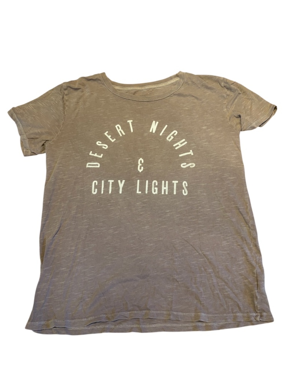 Billabong Brown Desert Nights and City Lights T-Shirt 100% Cotton | Size Small